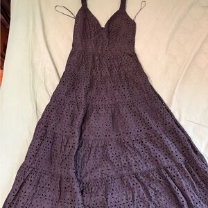 Abercrombie & Fitch Black Summer Maxi Dress, M